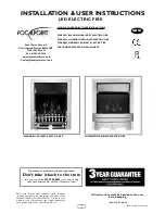 Preview for 1 page of FocalPoint FPFBQ257 BLENHEIM Installation & User'S Instructions