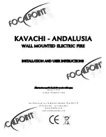 Preview for 1 page of FocalPoint KAVACHI - ANDALUSIA Installation And User Instructions