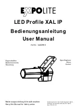 Preview for 1 page of Focon Showtechnic Expolite LED Profile XAL IP User Manual