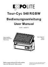 Focon Showtechnic Expolite Tour-Cyc 540 User Manual предпросмотр