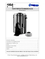 Preview for 9 page of Focus Foodservice COMMERCIAL COFFEEMAKERS Instruction Manual