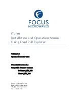 Focus Microwaves ituner Installation And Operation Manual preview