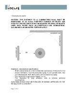 Preview for 7 page of Focus Agora 850 Operating Manual