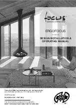 Focus ERGOFOCUS Design Installation & Operating Manual preview