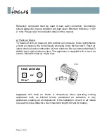 Preview for 6 page of Focus Filiofocus 1600 Design Installation & Operating Manual