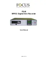 Focus Firestore FS-M User Manual preview