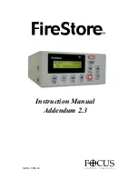 Предварительный просмотр 1 страницы Focus FireStore Instruction Manual