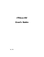 Preview for 1 page of Focus iTView DV User Manual