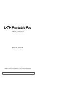 Focus LTV Portable Pro Owner'S Manual предпросмотр