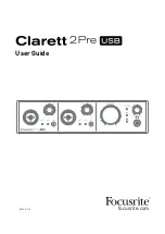 Preview for 1 page of Focusrite Clarett 2Pre USB User Manual