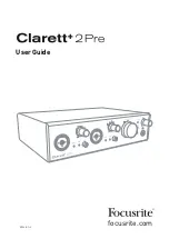 Preview for 1 page of Focusrite Clarett 2Pre User Manual