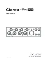 Preview for 1 page of Focusrite Clarett 4Pre USB User Manual