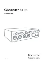 Preview for 1 page of Focusrite Clarett+ 4Pre User Manual