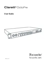 Focusrite clarett octopre User Manual preview