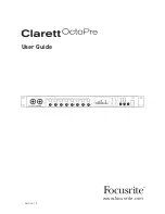 Focusrite clarett octopre User Manual preview