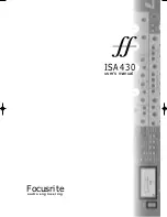 Focusrite ff ISA430 User Manual предпросмотр