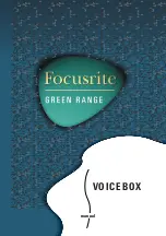 Preview for 1 page of Focusrite Green Range Manual