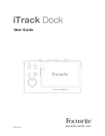 Предварительный просмотр 1 страницы Focusrite iTrack Dock User Manual