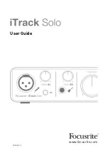 Preview for 1 page of Focusrite iTrack Solo User Manual