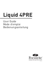 Focusrite Liquid 4PRE User Manual preview