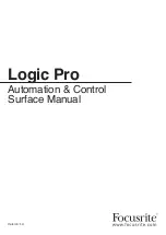 Focusrite Logic Pro Control Surface Manual preview