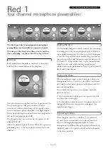 Preview for 6 page of Focusrite Red 1 Manual