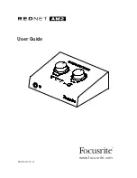 Focusrite rednet am2 User Manual предпросмотр