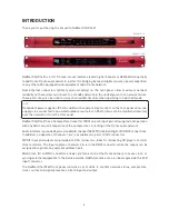 Предварительный просмотр 6 страницы Focusrite REDNET D16 AES User Manual