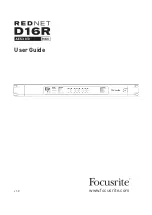 Предварительный просмотр 1 страницы Focusrite RedNet D16R MkII User Manual