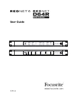 Preview for 1 page of Focusrite RedNet D64R User Manual