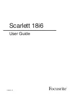 Focusrite Scarlett 18i6 User Manual preview