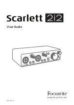 Focusrite Scarlett 2i2 User Manual preview