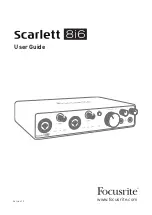 Предварительный просмотр 1 страницы Focusrite Scarlett 8i6 User Manual