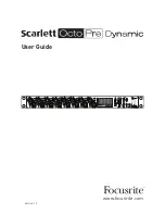 Preview for 1 page of Focusrite Scarlett OctoPre Dynamic User Manual