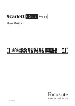 Preview for 1 page of Focusrite Scarlett OctoPre User Manual