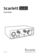 Focusrite Scarlett Solo User Manual предпросмотр