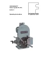 Предварительный просмотр 1 страницы Foerster 6.461.21 Operating Instructions Manual