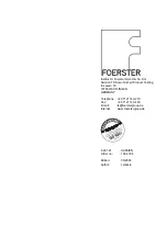 Preview for 57 page of Foerster 6.461.21 Operating Instructions Manual