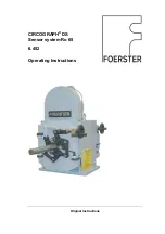 Preview for 1 page of Foerster CIRCOGRAPH DS Operating Instructions Manual