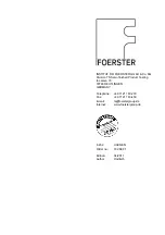 Preview for 67 page of Foerster CIRCOGRAPH DS Operating Instructions Manual