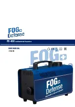 Fogdefence FD-800 User Manual preview