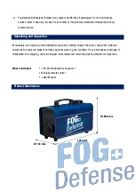 Preview for 4 page of Fogdefence FD-800 User Manual