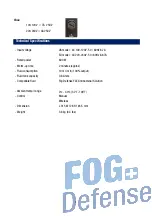 Preview for 8 page of Fogdefence FD-800 User Manual