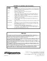 Preview for 4 page of Fogmaster 2239 Quick Start Manual