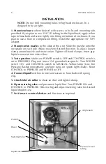 Предварительный просмотр 6 страницы Fogmaster Sentinel II 5700 Owner'S Manual