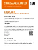 Preview for 1 page of Fohhn LINEA LEN–20 Quick Start Manual