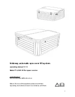 Foldaway F1-230 V10 Operating Manual предпросмотр