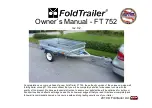 Preview for 1 page of FoldTrailer FT 752 Owner'S Manual