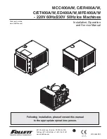 Preview for 1 page of Follett CR400A Installation, Operation And Service Manual