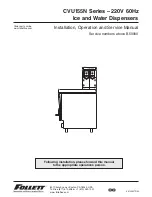 Follett CVU155N Series Installation, Operation And Service Manual предпросмотр